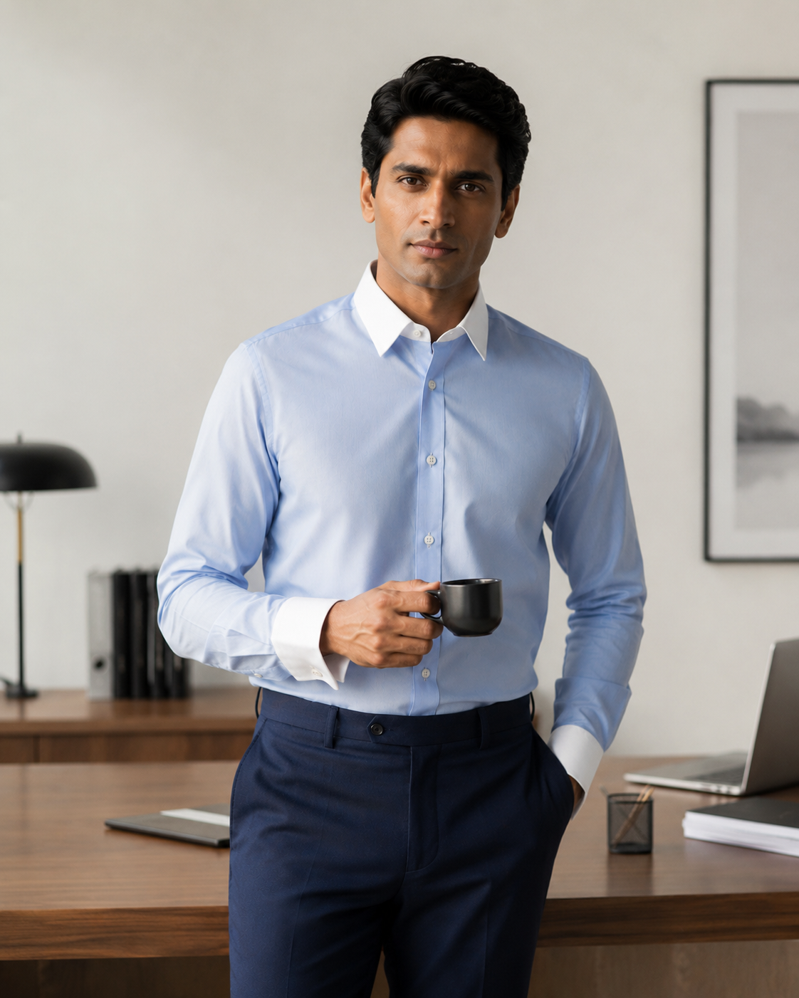 Blue Banker Shirt
