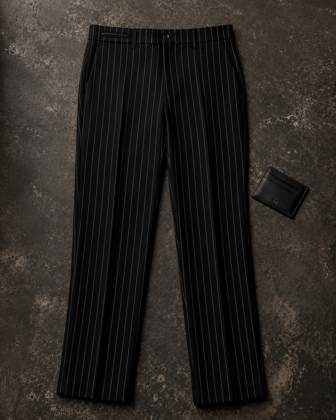 Black Pinstripe Trouser