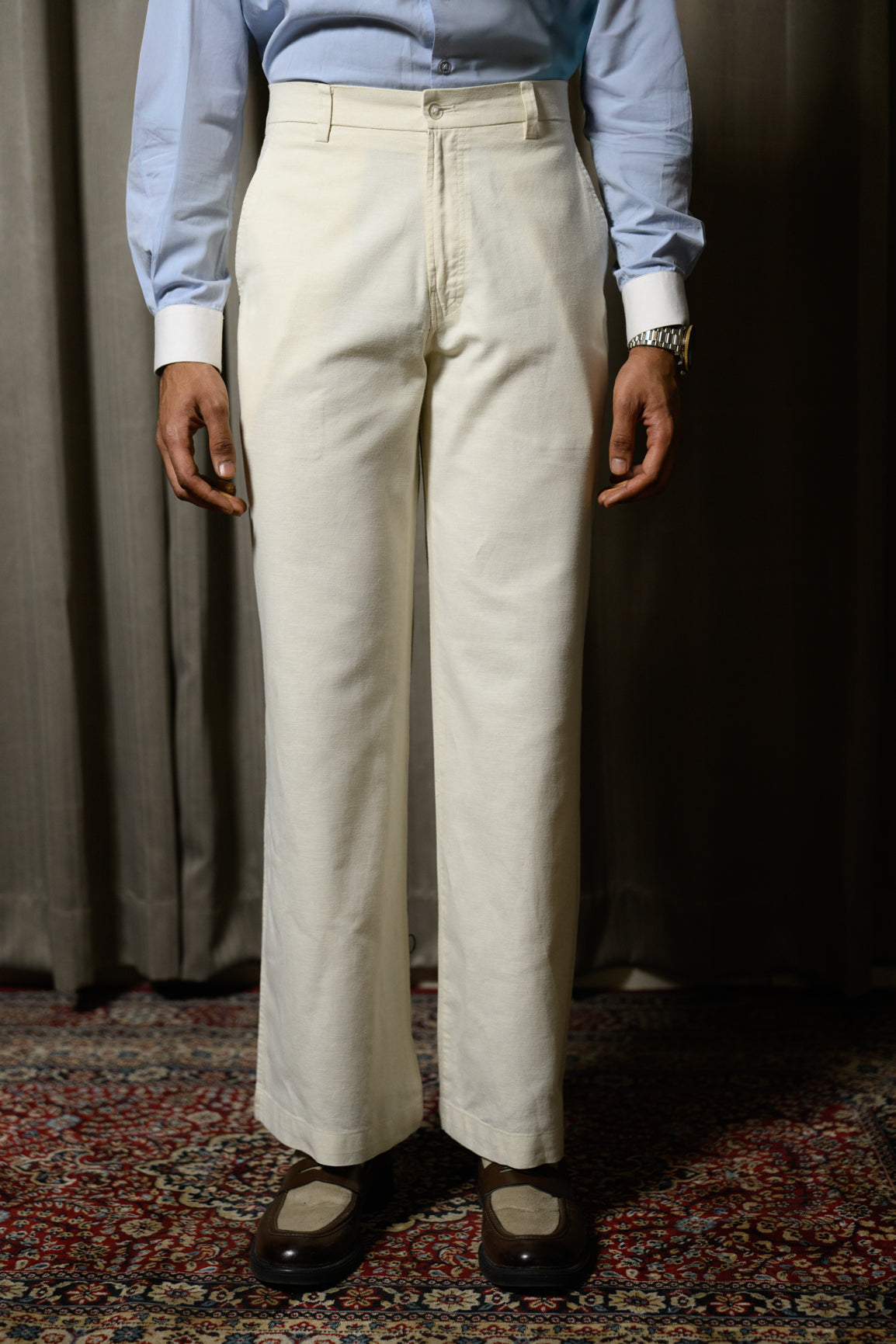 Ivory Linen Pants