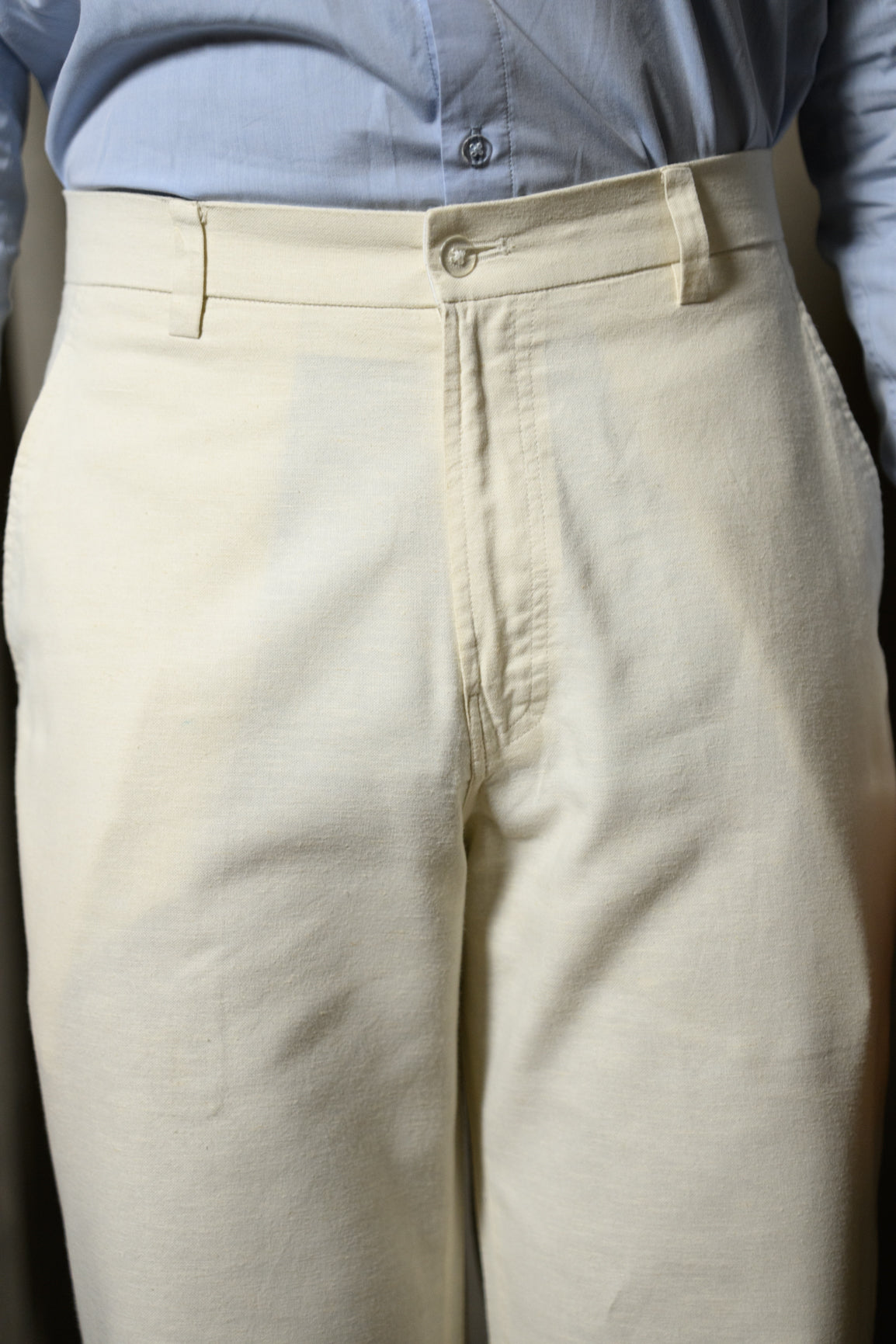 Ivory Linen Pants